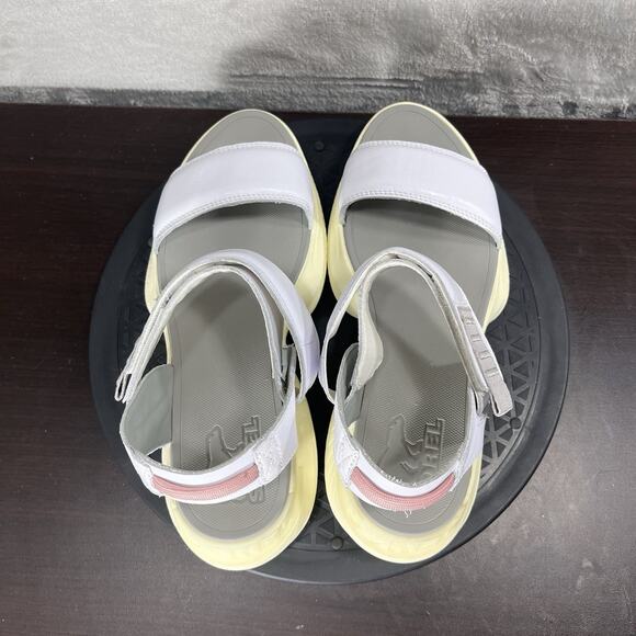 Sorel Womens Size 9 Cream White Explorer Blitz Stride Comfort Casual Sandals - Picture 4 of 9